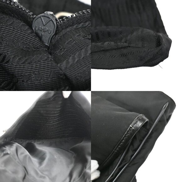 PRADA MILANO Logo Tessuto Shoulder Bag Nylon Leather Black Italy 87KA725 - Picture 16 of 16